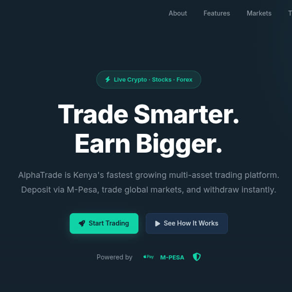 AlphaTrade - Trading platform