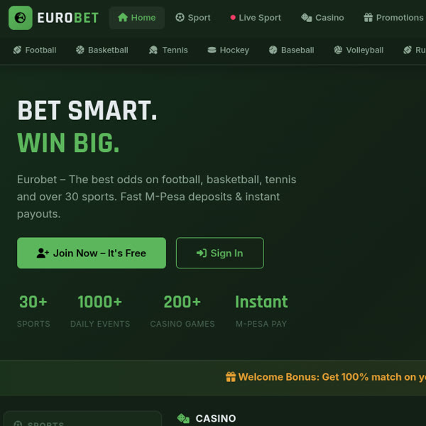 Eurobet - Sports betting platform